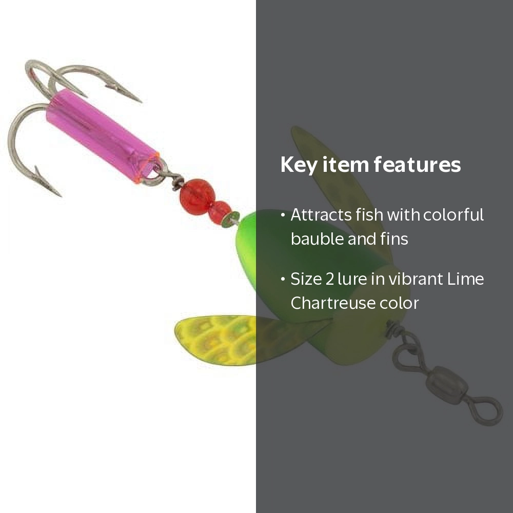 Yakima Bait Wordens Spin-N-Glo Fishing Lure - Lime Chartreuse