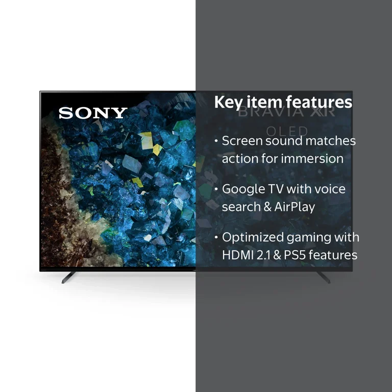Sony 55” BRAVIA XR A80L 4K HDR OLED Smart Google TV with Cognitive