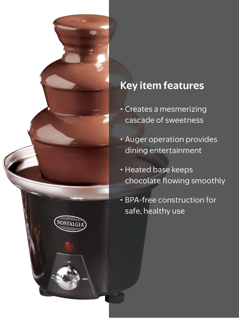 Nostalgia Chocolate Fountain - Walmart.com