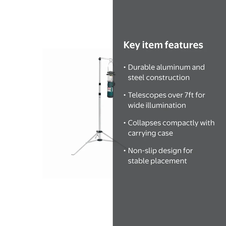 Coleman Multi-Purpose Aluminum Camping Lantern Stand with Carry