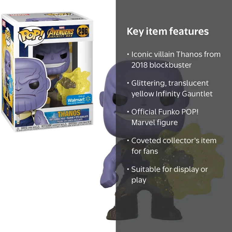 インフィニティウォー　POP funko POP! Marvel: Avengers Infinity War - Thanos - Walmart Exclusive