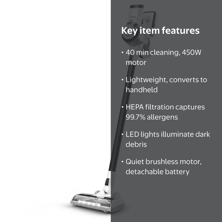 Tineco PowerHero 11S Cordless Vacuum, 120W Suction, HEPA Filter