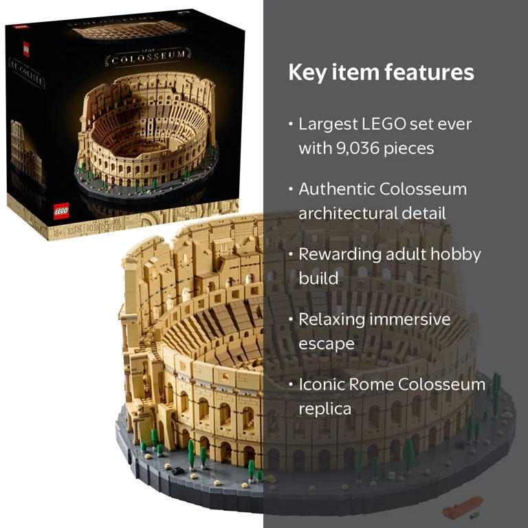 LEGO Creator Expert Colosseum, 10276, 9036 Pieces, Model Building