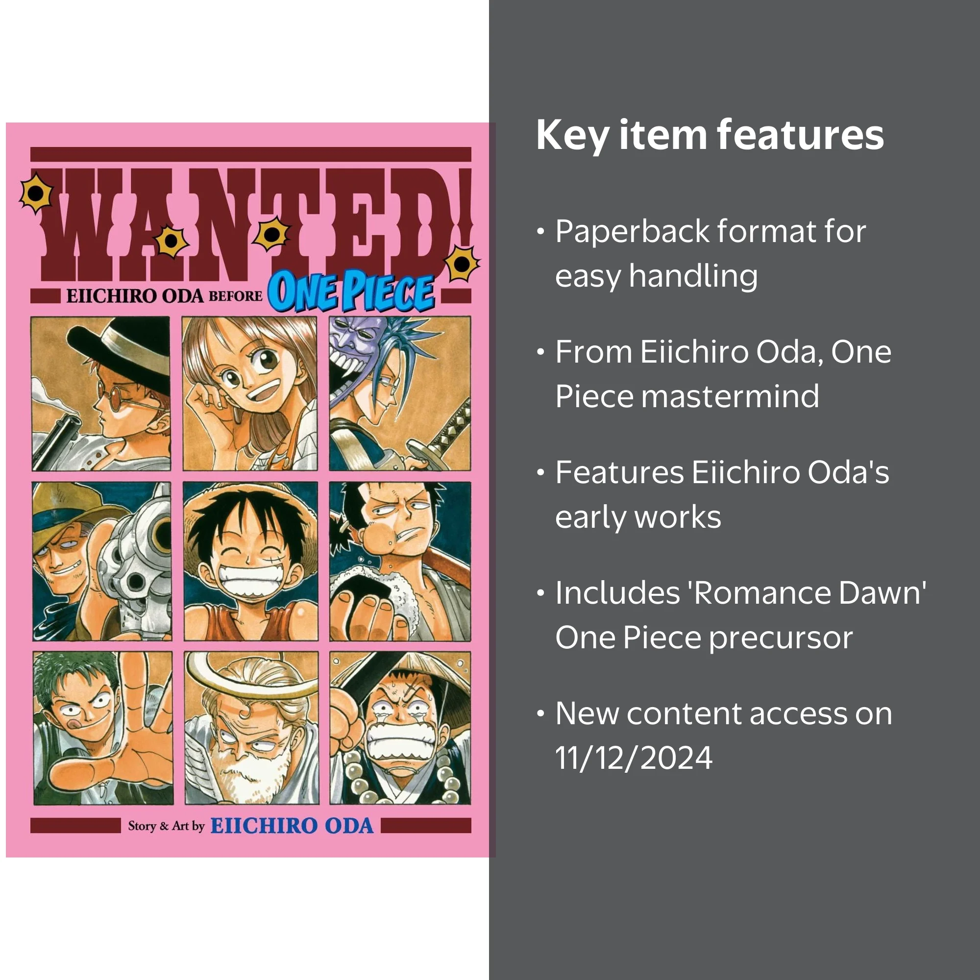 Eiichiro Oda, Paperback, Wanted! Eiichiro Oda Before One Piece