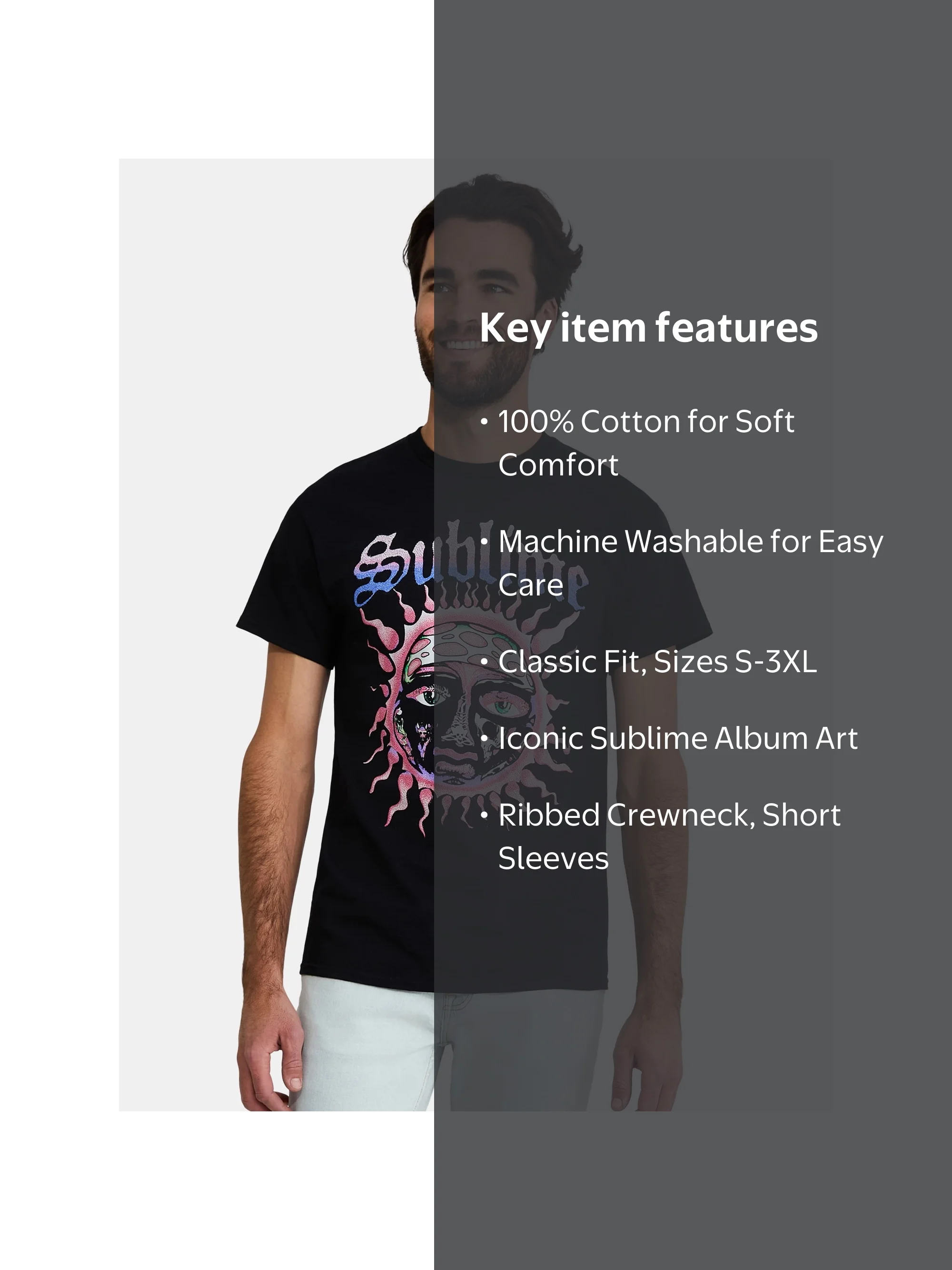 Sublime Men's & Big Men's Cotton Graphic Tee, Sizes S-3XL, Casual