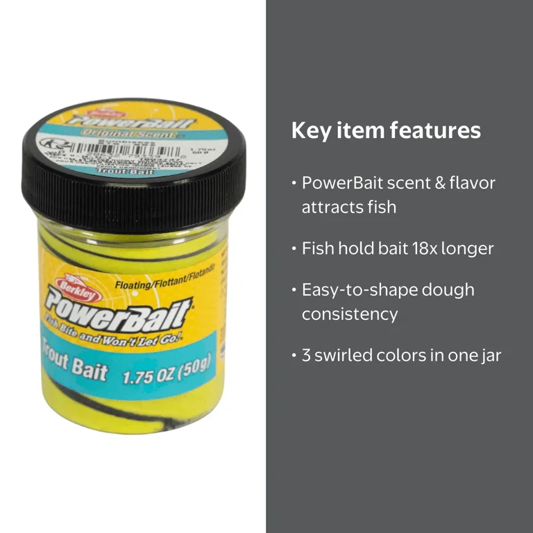 Berkley PowerBait Trout Fishing Dough Bait - Walmart.com