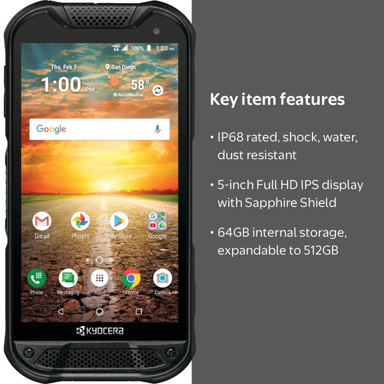 Straight Talk Verizon - Kyocera DuraForce Pro 2 with Sapphire