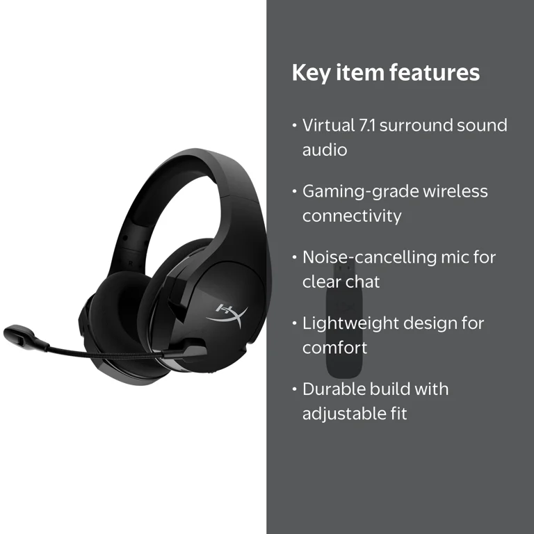 HyperX Cloud Stinger Core Wireless 7.1 Gaming Headset for PC: PC