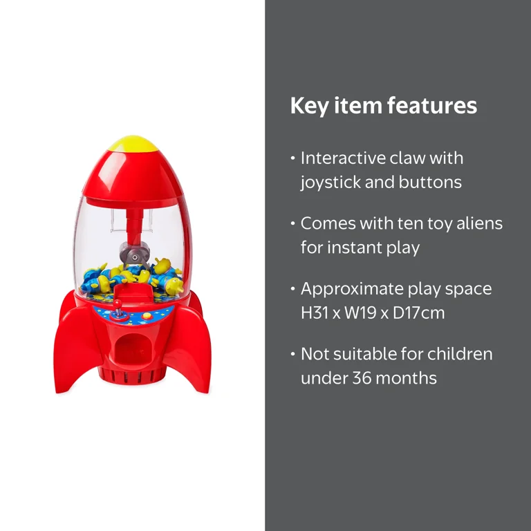 Disney Parks Pizza Planet Space Rocket Ship Crane Game Toy Story