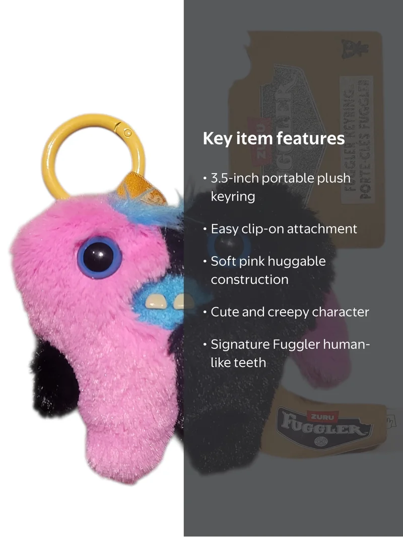 Fuggler - Baby Pinkles - Hearty McFarty 3.5-Inch Plush Keyring