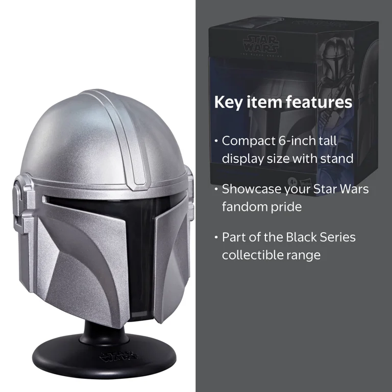 Star Wars The Black Series The Mandalorian Premium Mini Helmet for