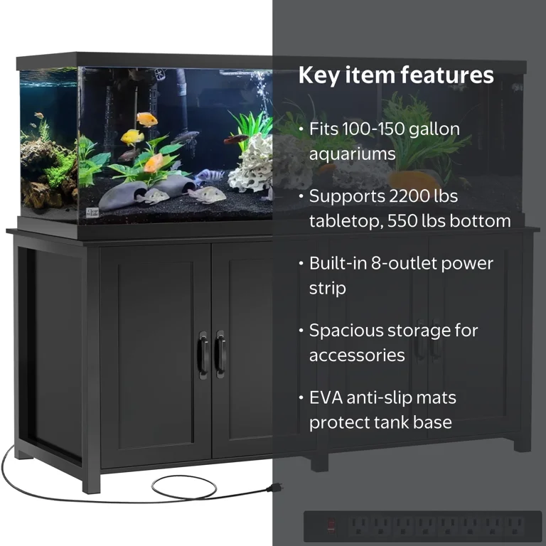 fish tank and accessories for sale Midwest Tropical TT-1500 Hexagon AquaScape Aquarium and any other components placed inside the frame Hokku Designs 63 Gallon Rectangular