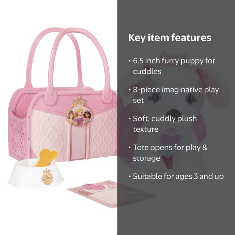 Disney Princess Style Collection: Trendy Puppy & Tote Playset for