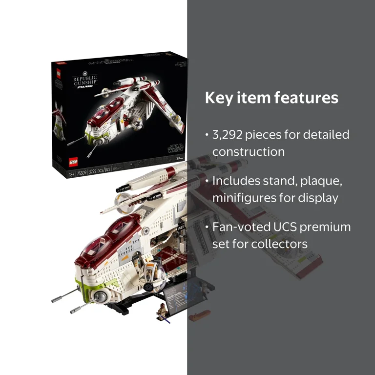 LEGO Star Wars UCS Republic Gunship 75309 Display Model Kit
