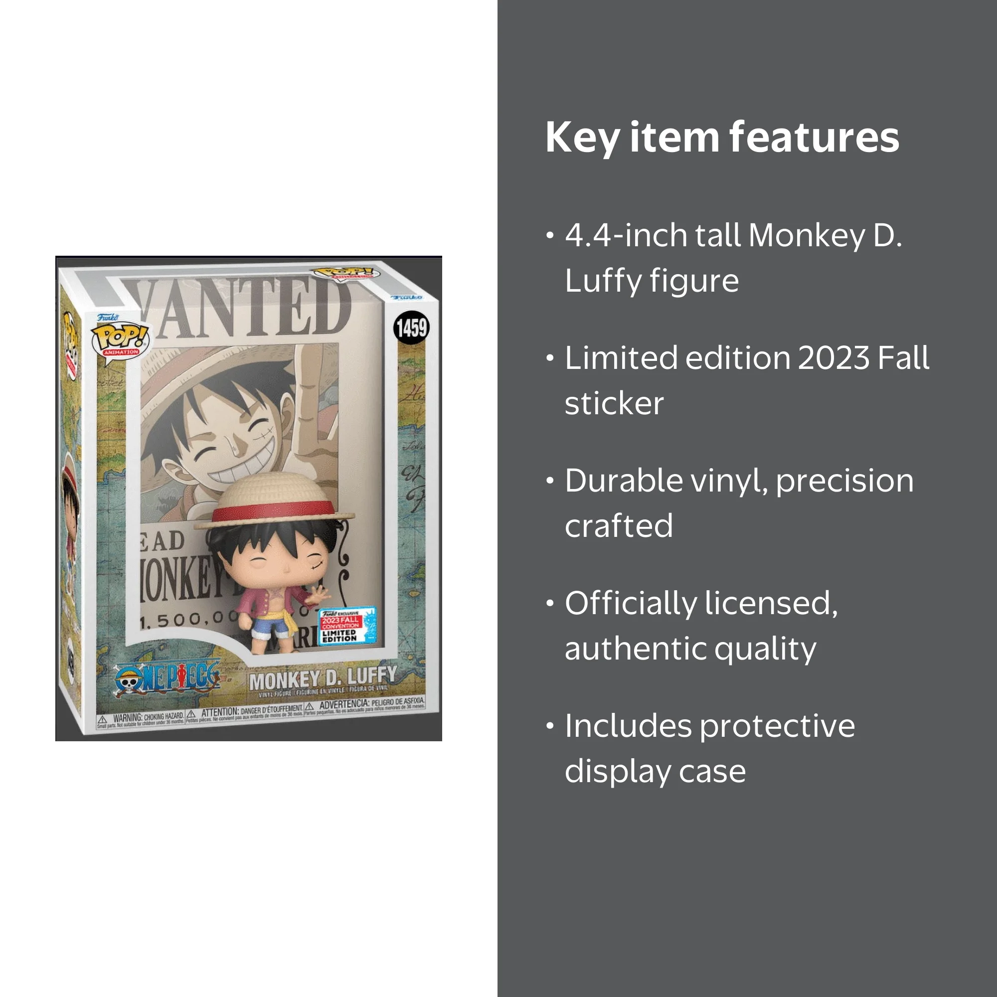 激レア夏コミコン2023限定　FUNKO POP! ワンピース　ルフィ　手配書 Funko Pop! Anime One Piece - Monkey D. Luffy with Wanted Poster