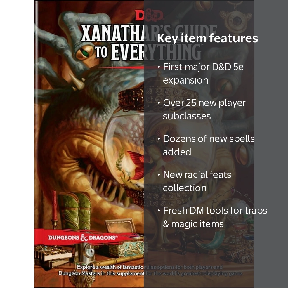Wizards of the Coast, Xanathar's Guide to Everything, RPG
