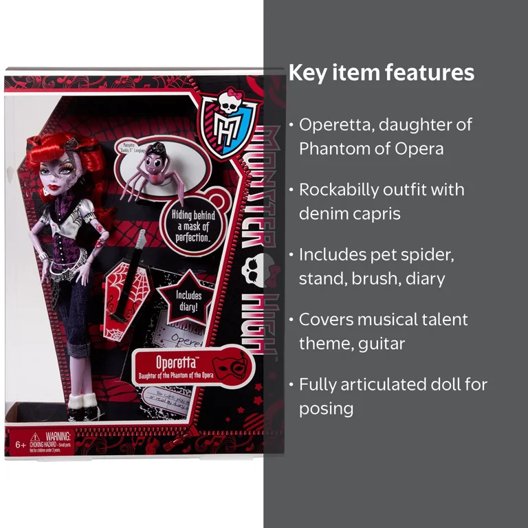 Monster High Operetta Doll - Walmart.com