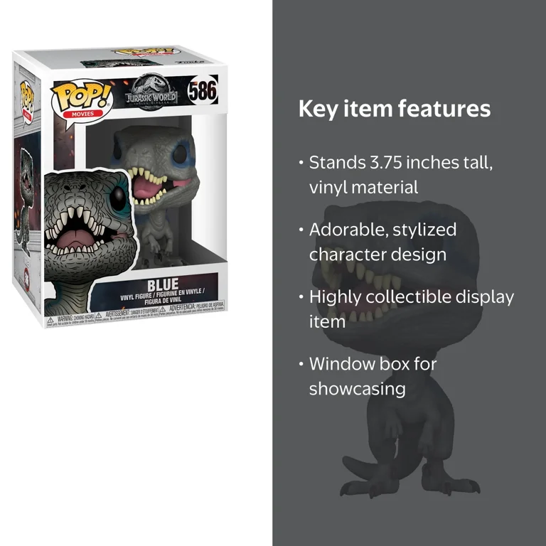 Funko, Movies Jurassic World 2: Blue, Vinyl Figure, 3.75