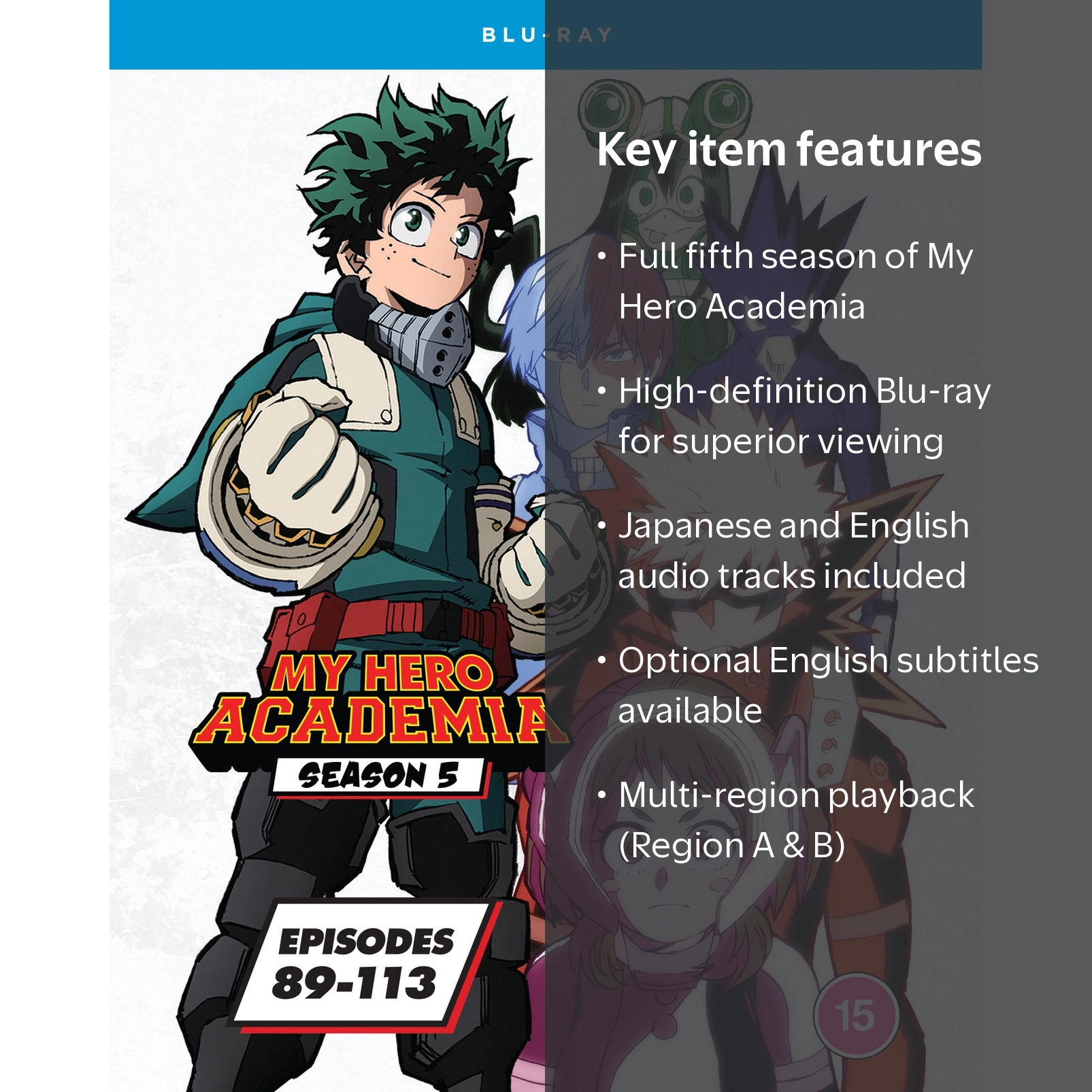 Crunchyroll, My Hero Academia - Complete Season 5, Blu-ray