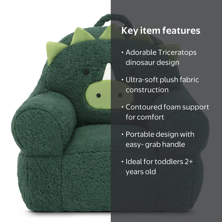 Delta Children Dinosaur Cozee Buddy Chair, Green - Walmart.com