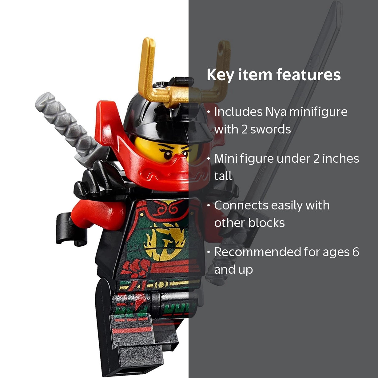 LEGO Ninjago: Samurai X Nya Minifigure with Swords - Walmart.com
