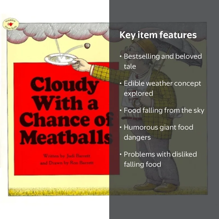 Ron Barrett, Book, Cloudy with a Chance of Meatballs - Walmart.com