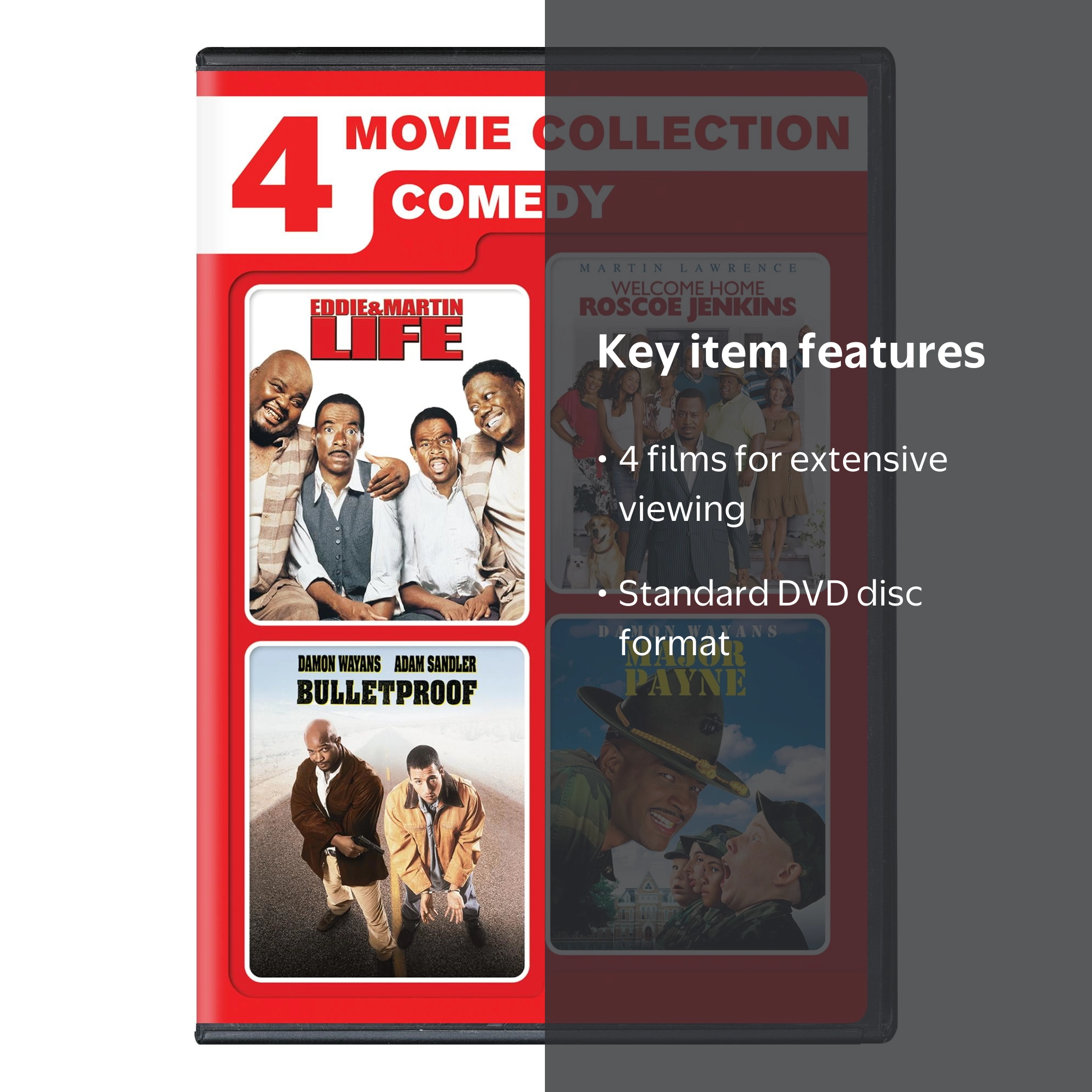 4 Movie Collection Comedy (Life/Welcome Home Roscoe Jenkins