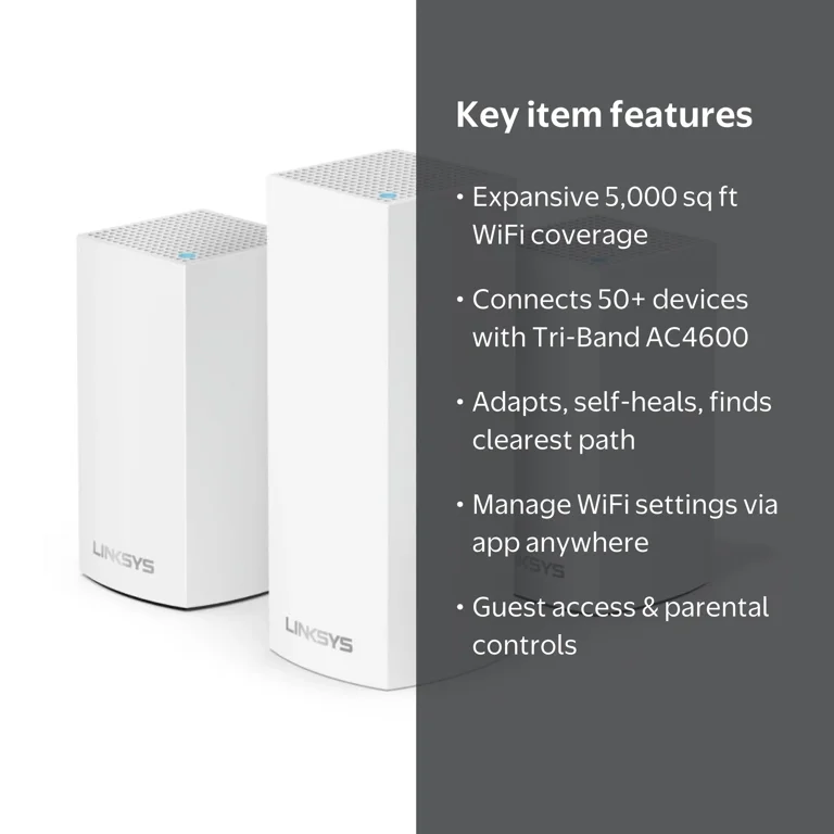 Linksys, Mesh WiFi System, AC4600, Tri Band 3 Pack - Walmart.com