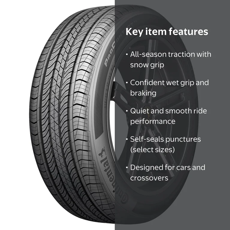 Continental, Passenger Tire, 215/55R17 94V, All Season Touring