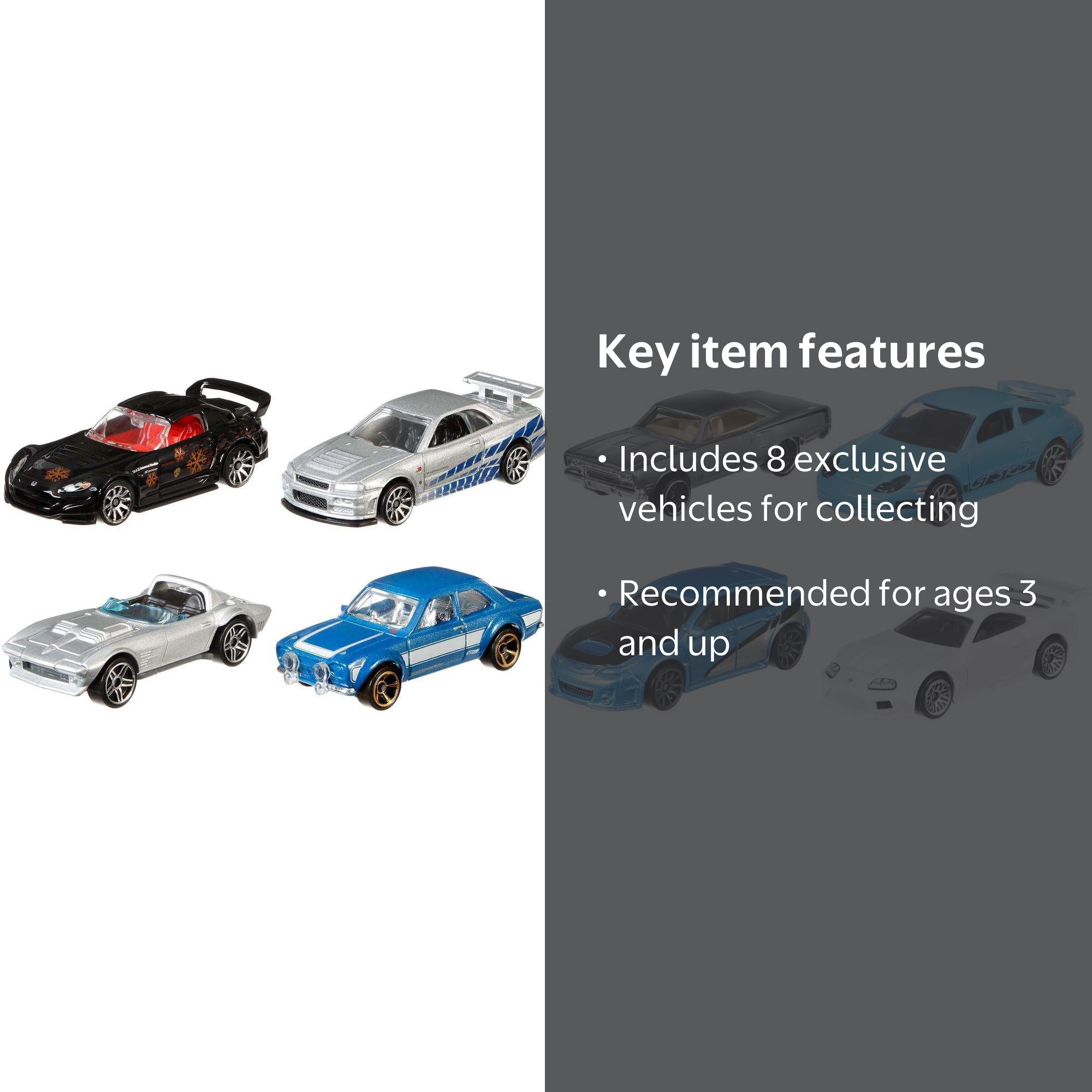 Hot Wheels Fast & Furious Bundle - 8 Pack - Walmart.com