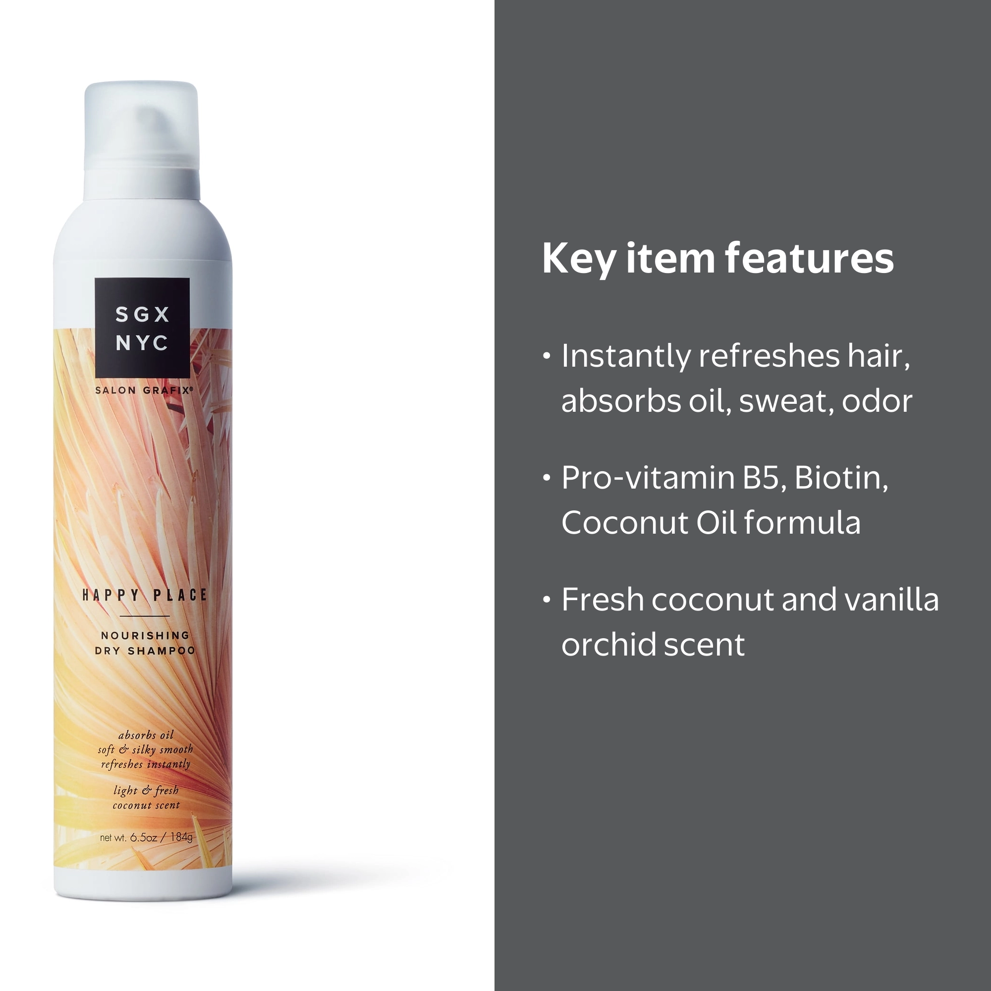 SGX NYC, Dry Shampoo, 6.5 oz, Nourishing for All Hair Types