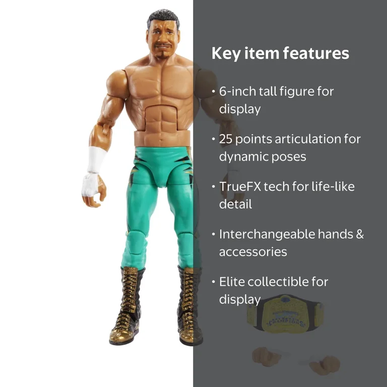 WWE Elite Collection Eddie Guerrero Action Figure, 6-inch Posable