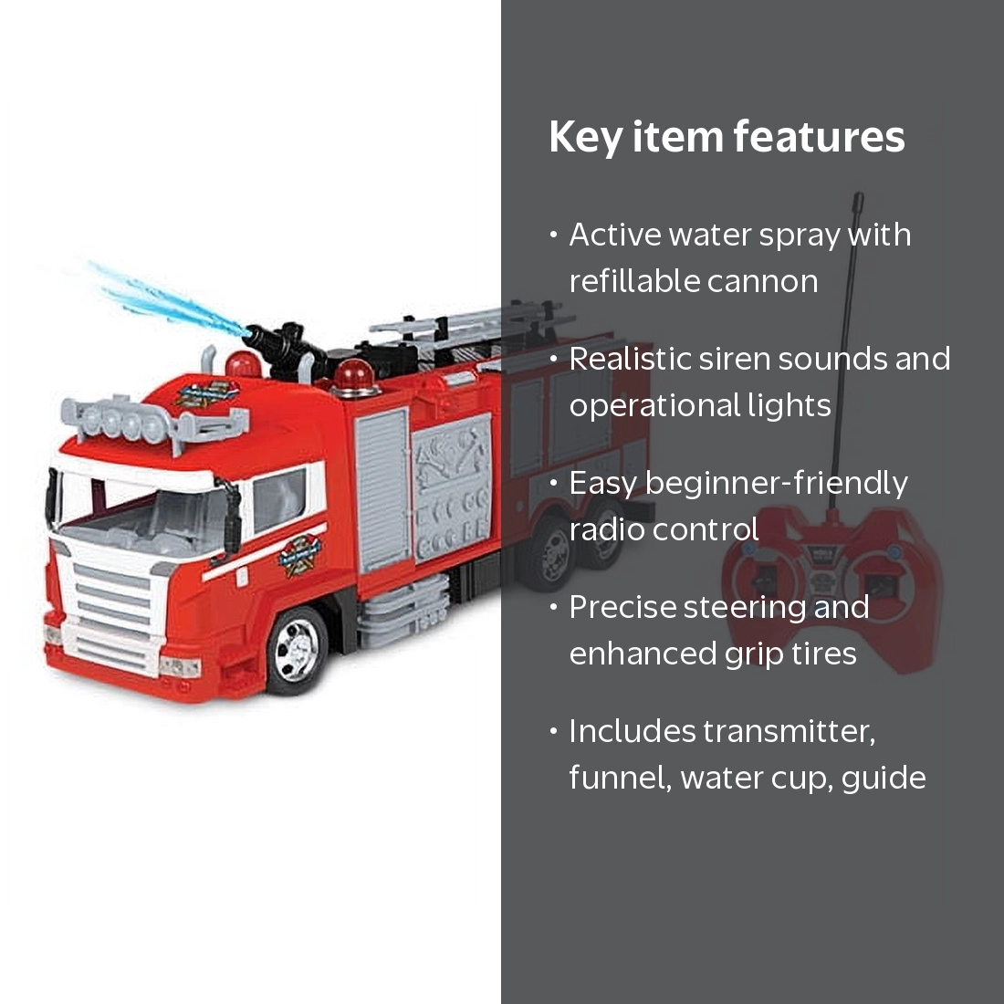 ホビーラジコン REMOTE CONTROL FIRE RESCUE World Tech Toys Remote Control Kids Fire Rescue Water Cannon Fire
