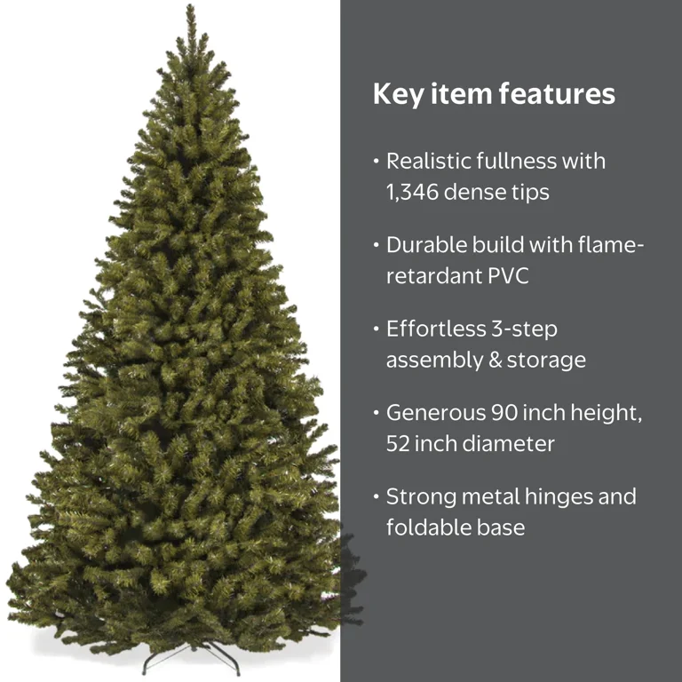 Best Choice Products 7.5ft Artificial Christmas Tree, Spruce