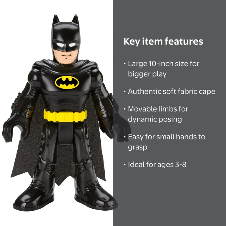 Imaginext DC Super Friends Batman XL 10-Inch Poseable Superhero