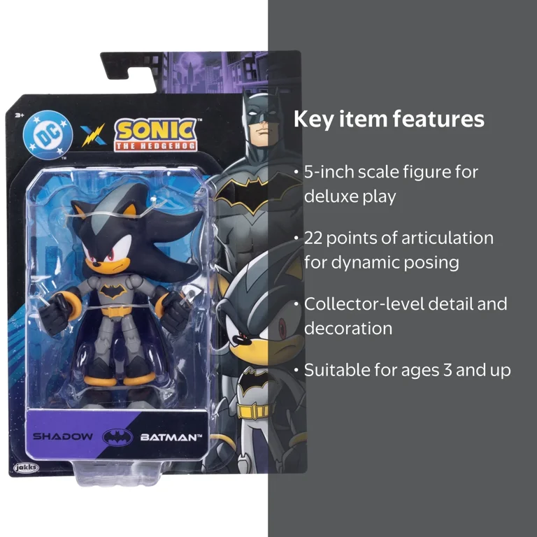 Sonic X DC Shadow As Batman 5 inch Action Figure - Walmart.com