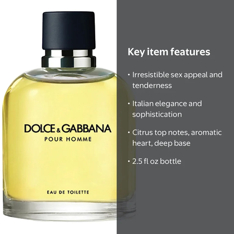 Dolce & Gabbana, Eau de Toilette, 2.5 fl oz, Cologne for Men