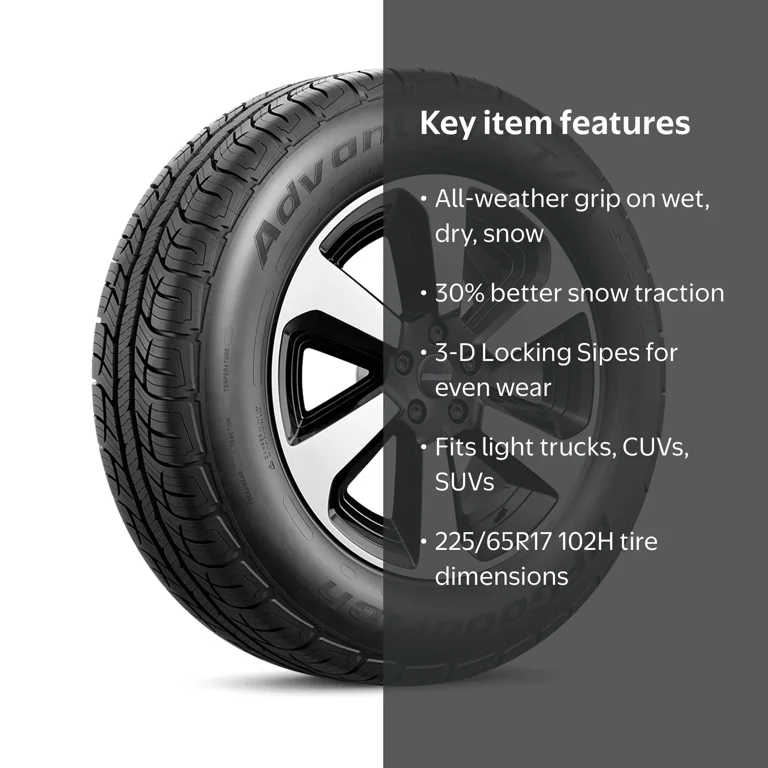BFGoodrich Advantage T/A Sport LT Tire, All-Season, 225/65R17 102H