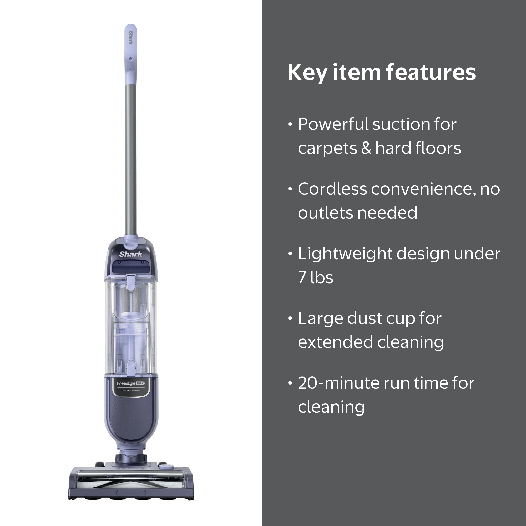 Shark Freestyle Max Cordless Stick Vacuum, Carpet and Hardfloors