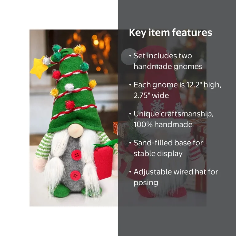 Ayieyill Christmas Gnomes Plush Decorations, Swedish Handmade