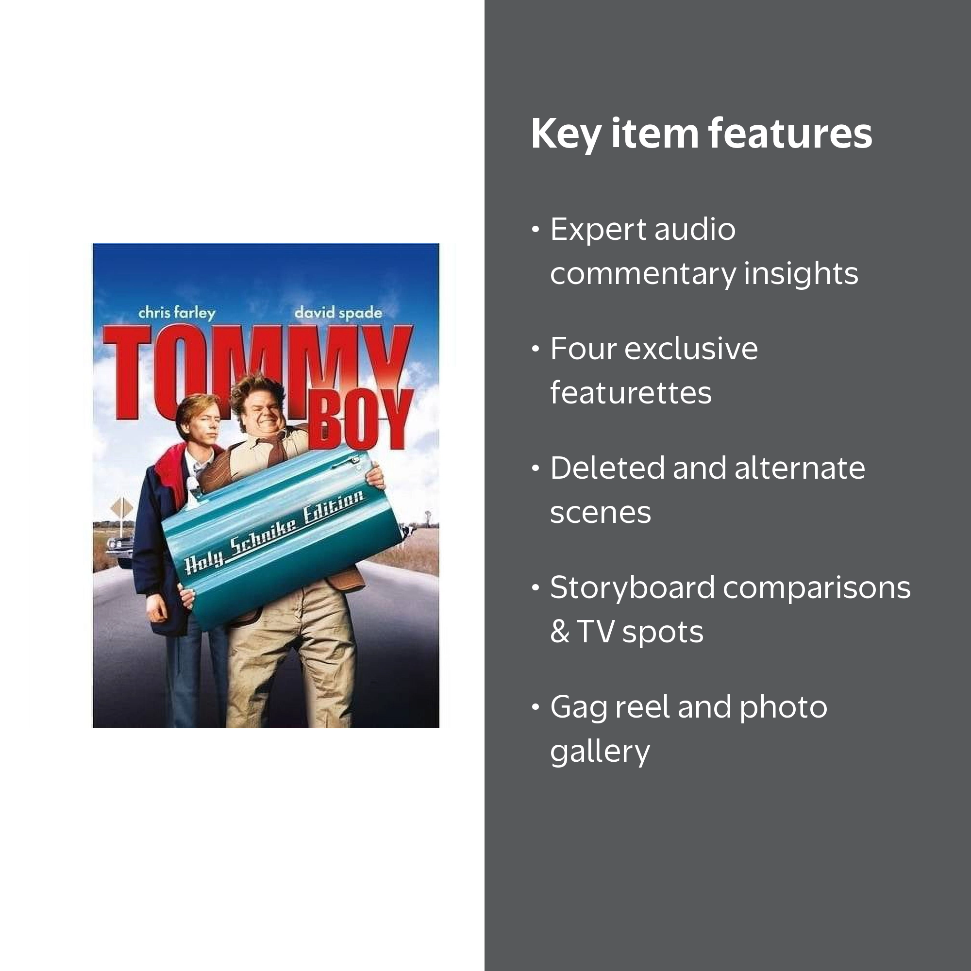 Paramount Home Video, DVD, Tommy Boy, Audio Commentary & Extras