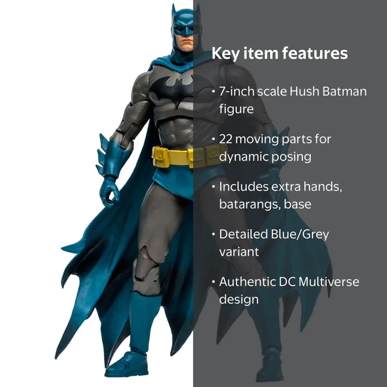 DC Multiverse 7-Inch Hush Batman Action Figure with Extra Hands