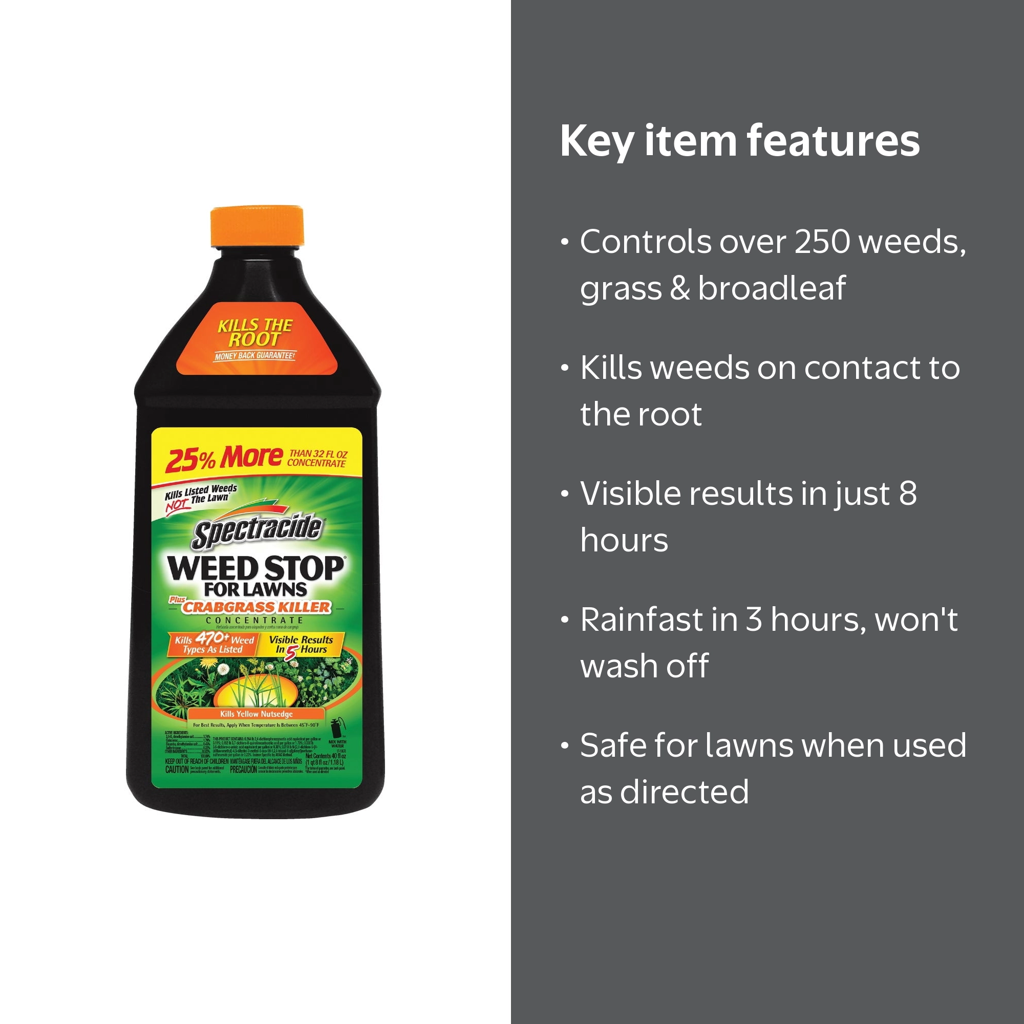 Spectracide, Weed Killer, 32 Oz, For Lawns with Crabgrass