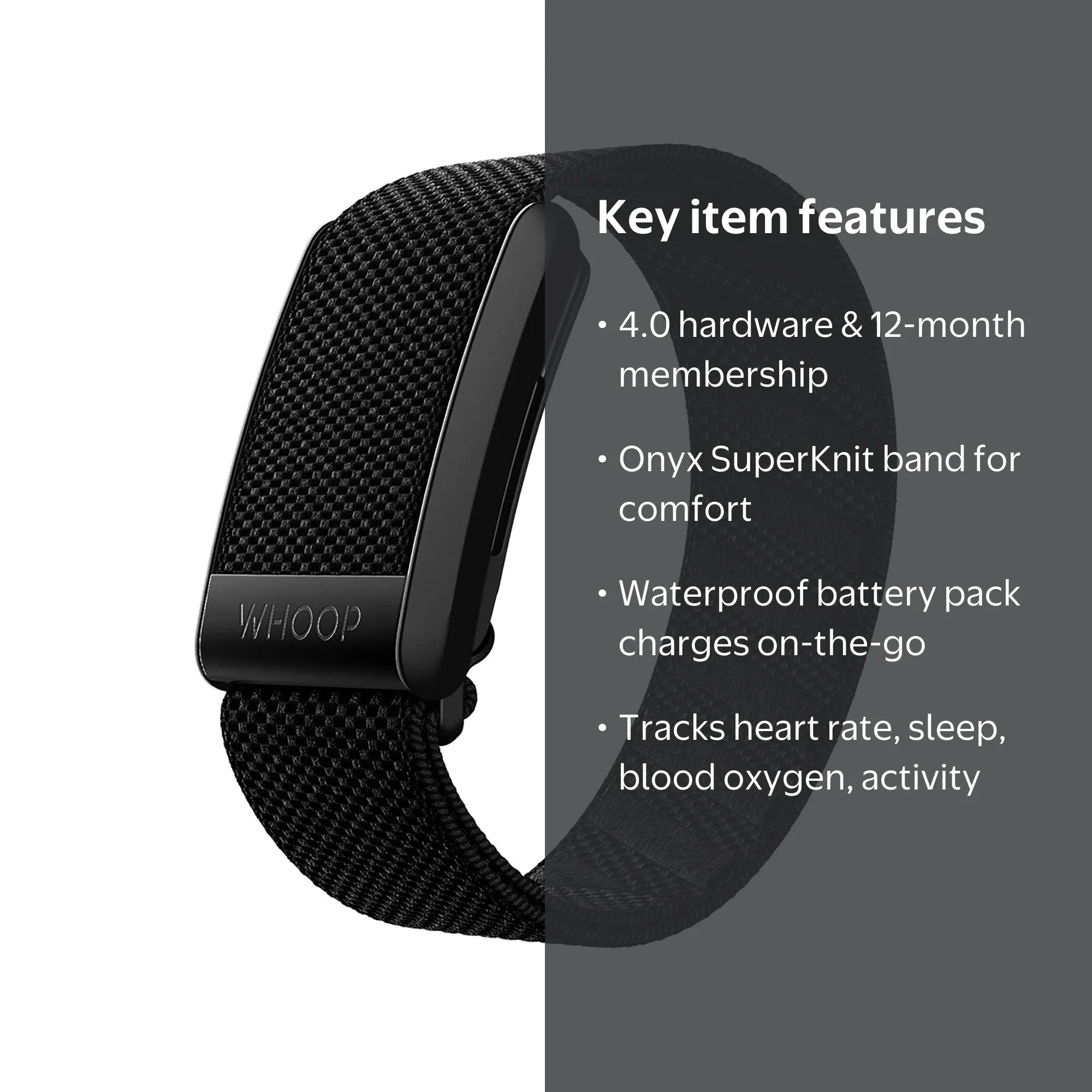 WHOOP 4.0 with 12 Month Subscription – Wearable Health, Fitness
