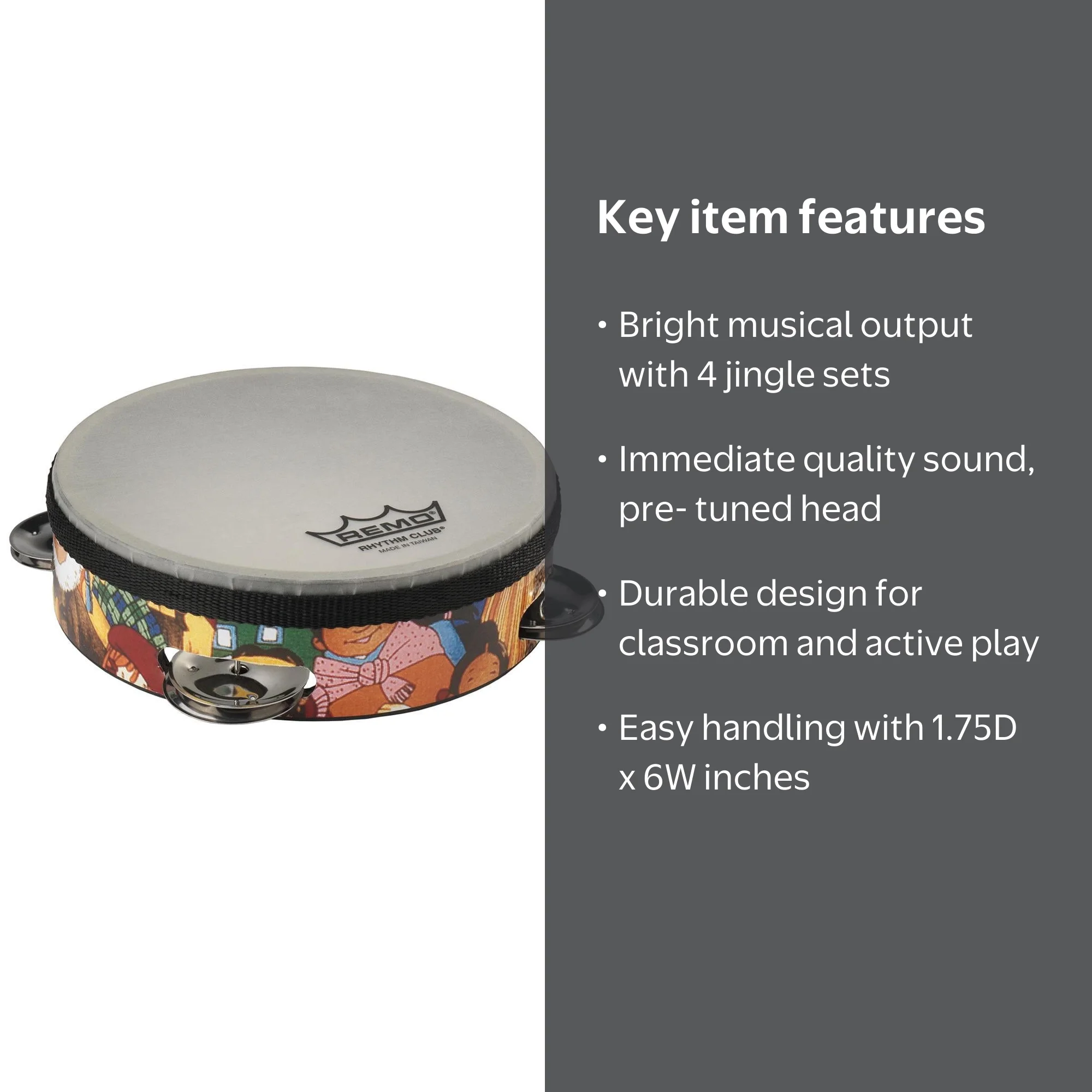 Remo Rhythm Club Tambourine - Walmart.com