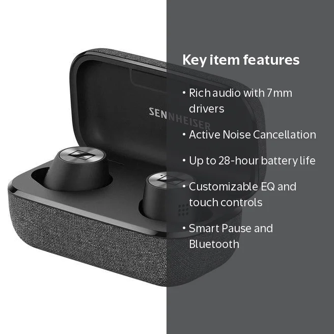 SENNHEISER Momentum True Wireless 2 - Bluetooth in-Ear Buds with