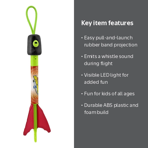 DropForYou Slingshot Rocket Dart Toy, Assorted Colors Plastic