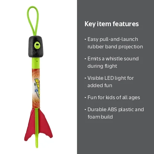DropForYou Slingshot Rocket Dart Toy, Assorted Colors Plastic