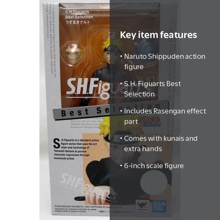 BANDAI HOBBY, Naruto Shippuden S.H. Figuarts Best Selection