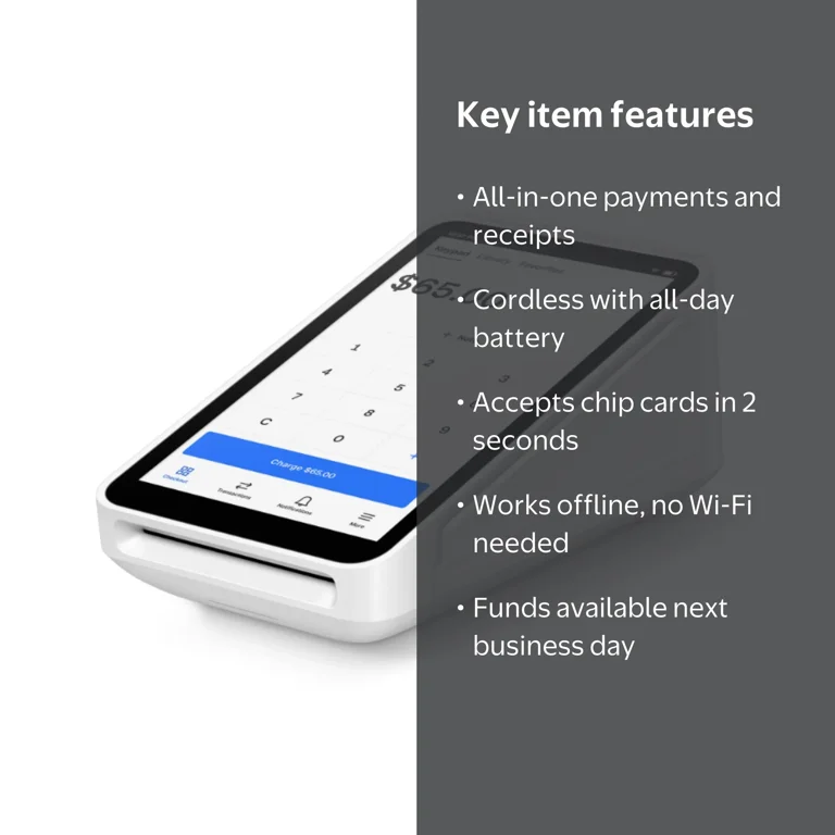 Free Shipping! Square All-In-One Terminal for Card Payments and